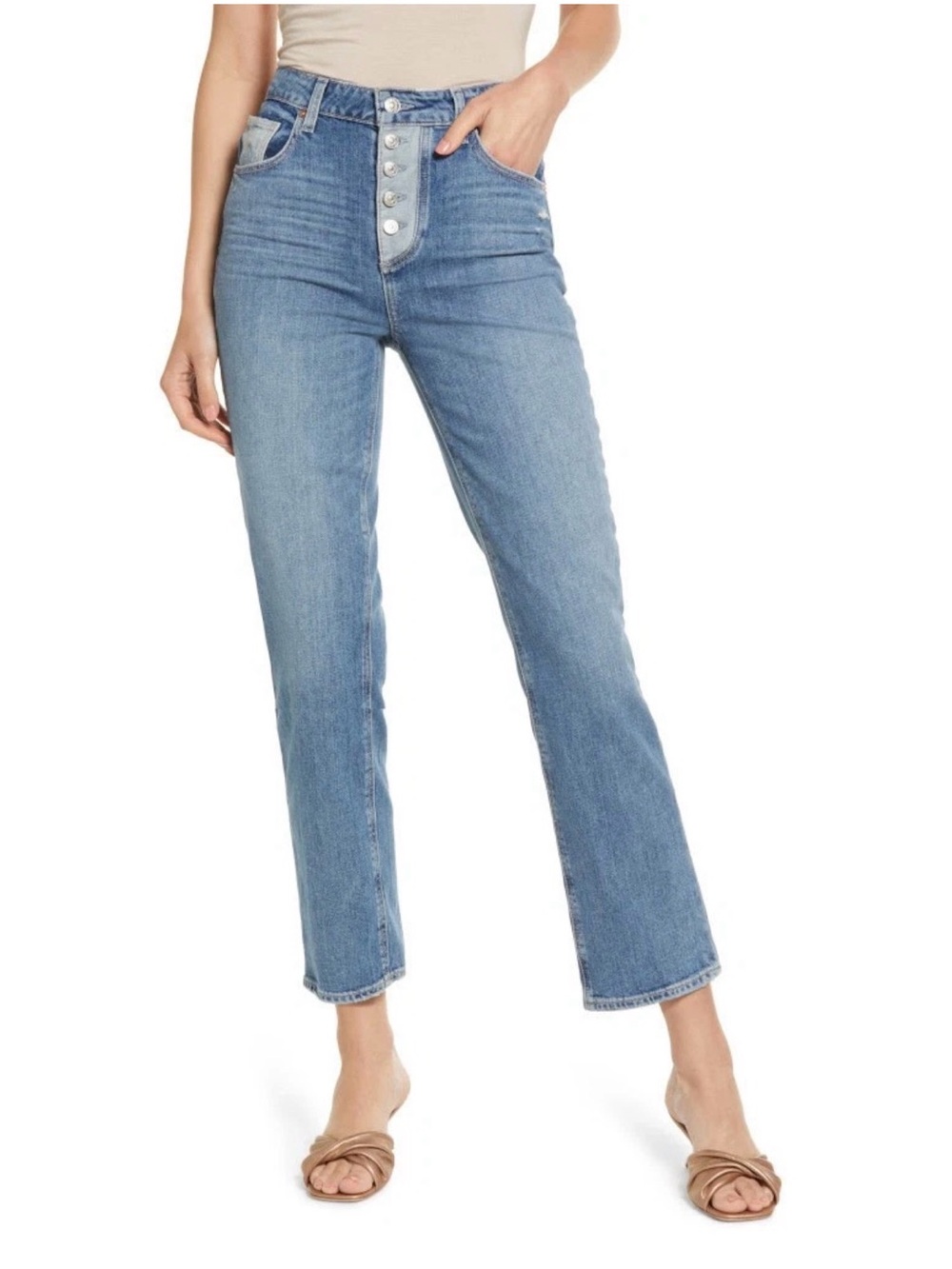 PAIGE "Sarah" Straight Ankle Jeans - Size 29